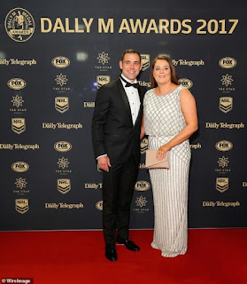 Cameron Smith With Wife Barbara Johnson At An Award Ceremony In 