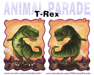 Animal Parade Heads and Tails T-Rex