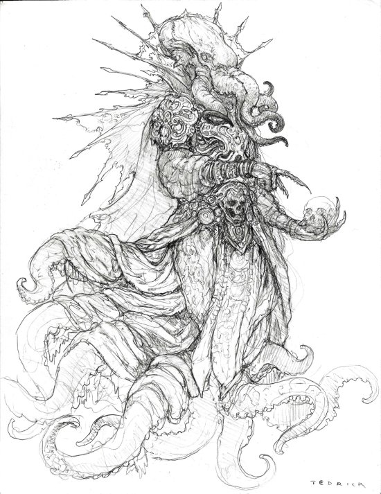 John Tedrick artstation arte ilustrações fantasia terror sombrio monstros criaturas