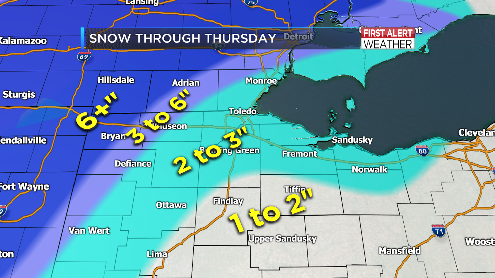 First Alert Weather UPDATE Snow Accumulation