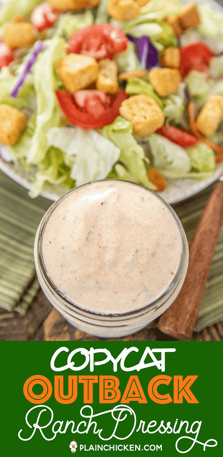 Copycat Outback Ranch Dressing Plain Chicken®