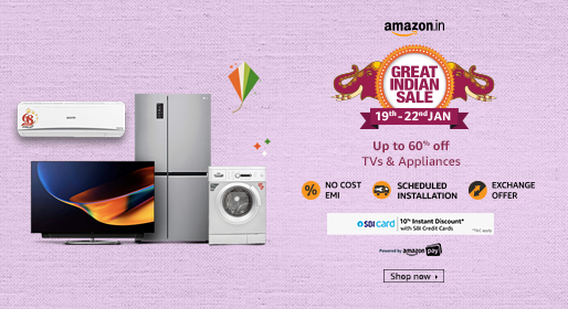 Amazon great Indian sale on electronic appliances.
