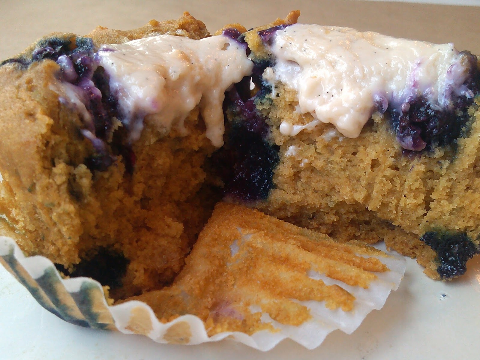 Fairy Wings and Pixie Dust... Cream Cheese Blueberry Muffins gluten