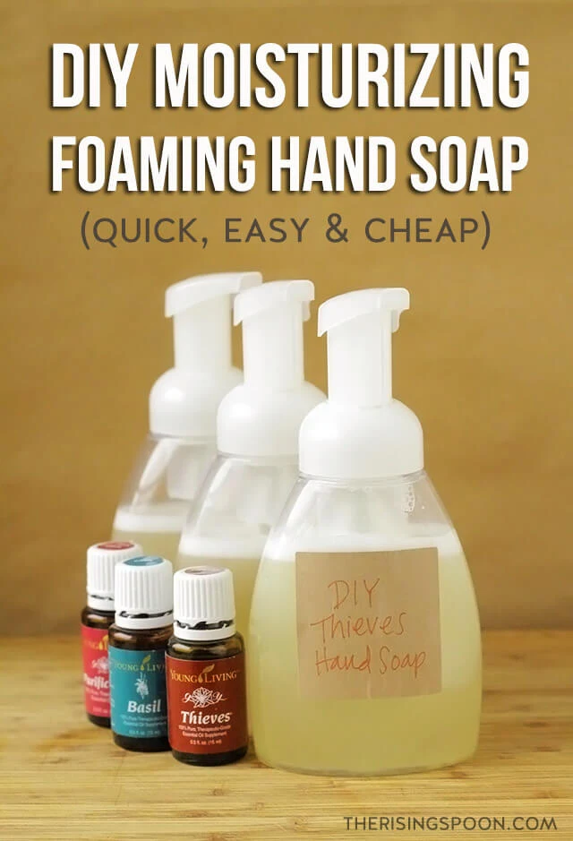 DIY Moisturizing Foaming Hand Soap (Easy & Cheap Recipe)