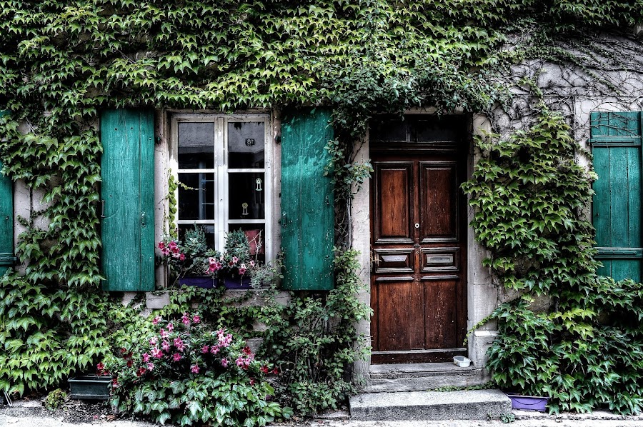 contraventanas de madera