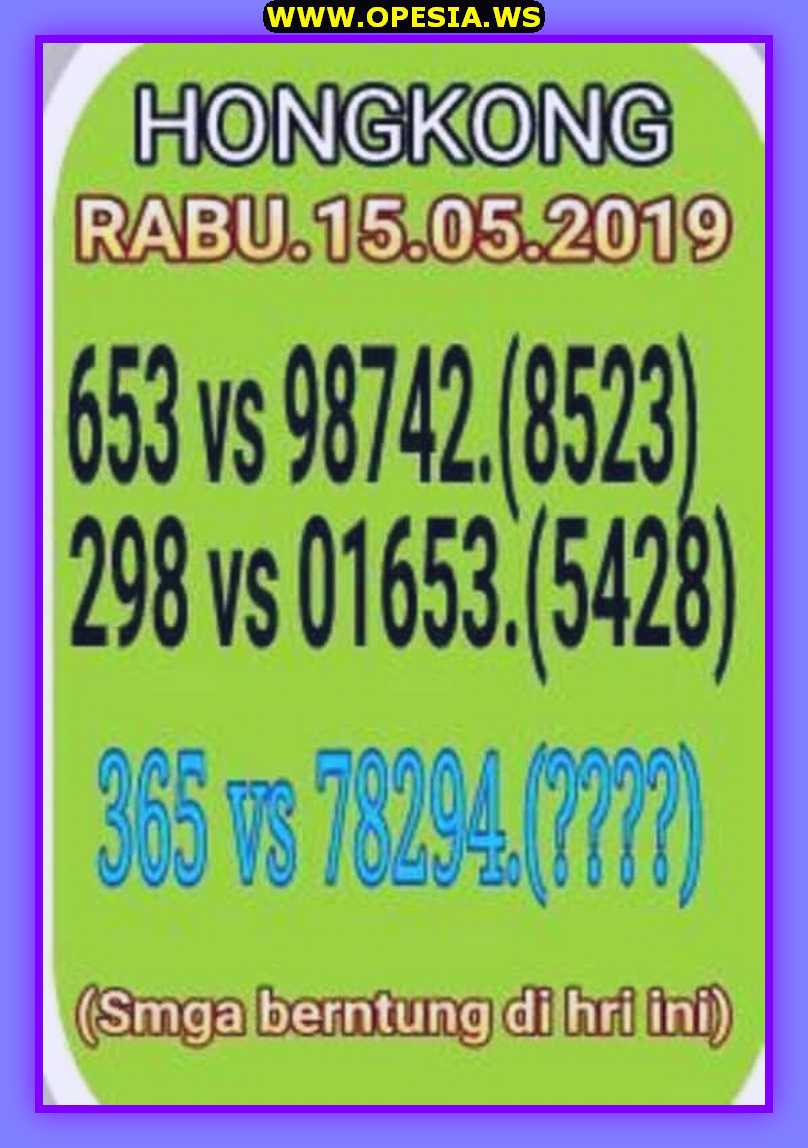 Kode syair hk forum atau syair hk rabu 15 Mei 2019