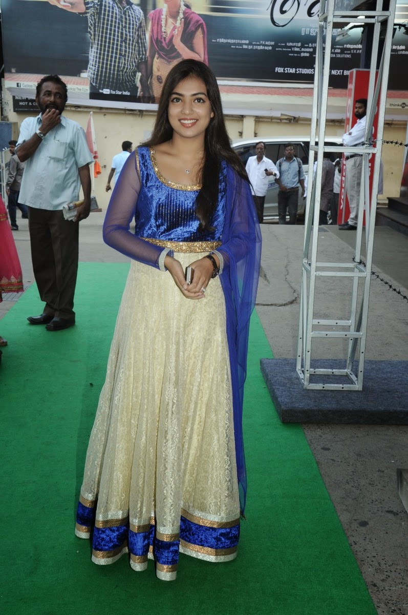 Nazriya Nazim Long Hair Blue Dress Photo Shoot Gallery Tollywood Boost