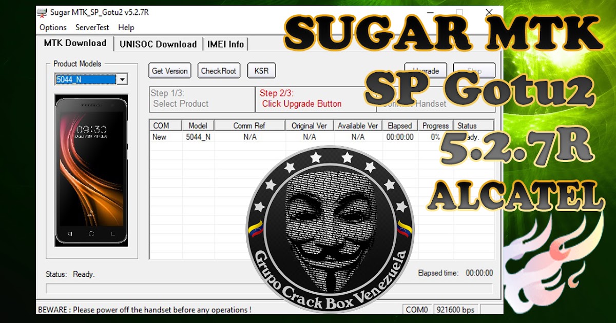 Sugar Mtk SP Gotu2 V5.2.7R Alcatel Grupo Crack Box Venezuela