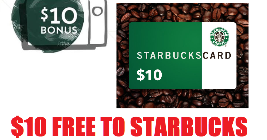 $10 starbucks gift card for $5 2022