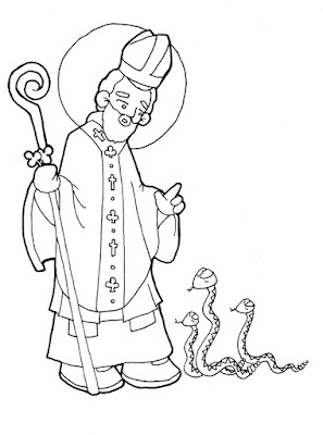 St Patrick Coloring Page Catholic 2