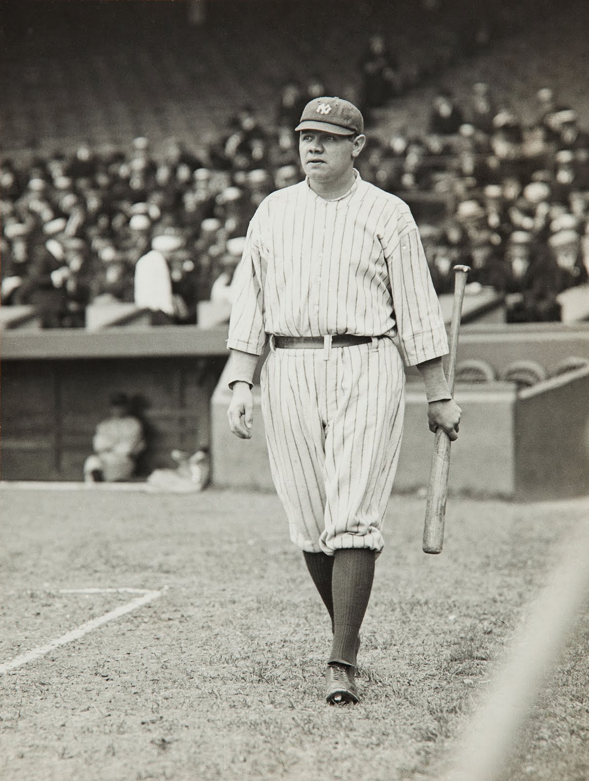 Ruth in his first year with the New York Yankees, 1920