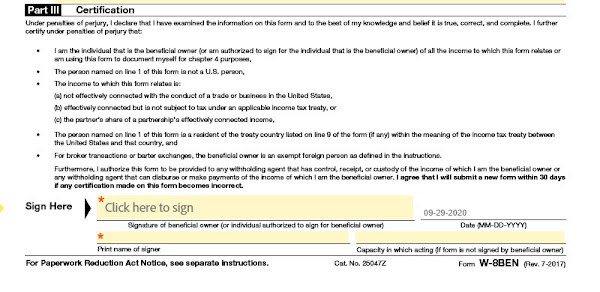 form tax w-8ben