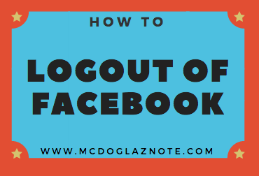 How To Logout of Facebook