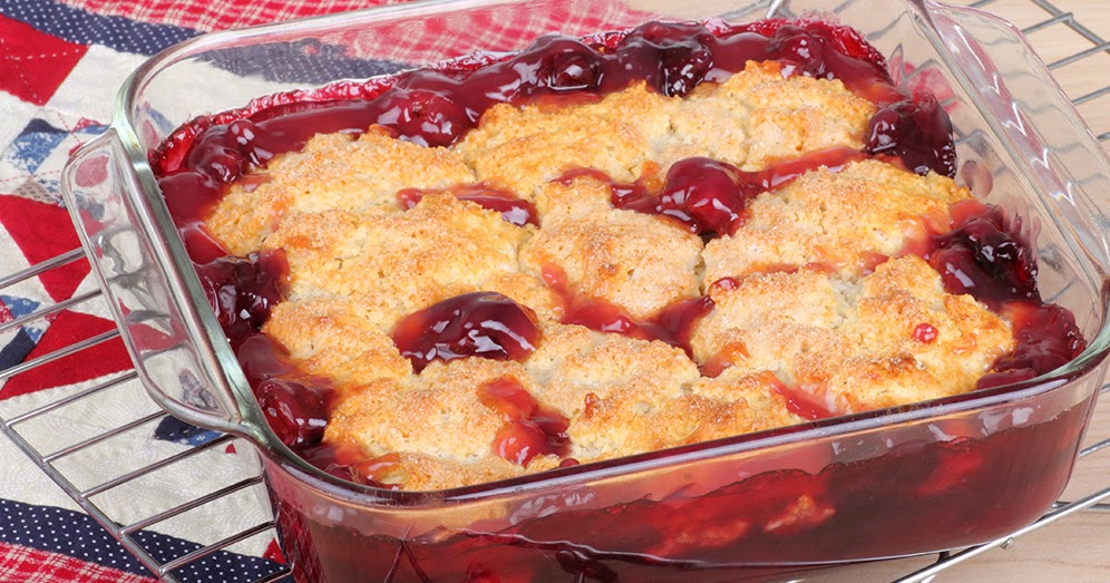 Grandma's Vintage Recipes OLD FASHION CHERRY COBBLER