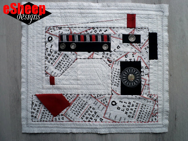 FQS Sew On & Sew On quilt block crafted by eSheep Designs