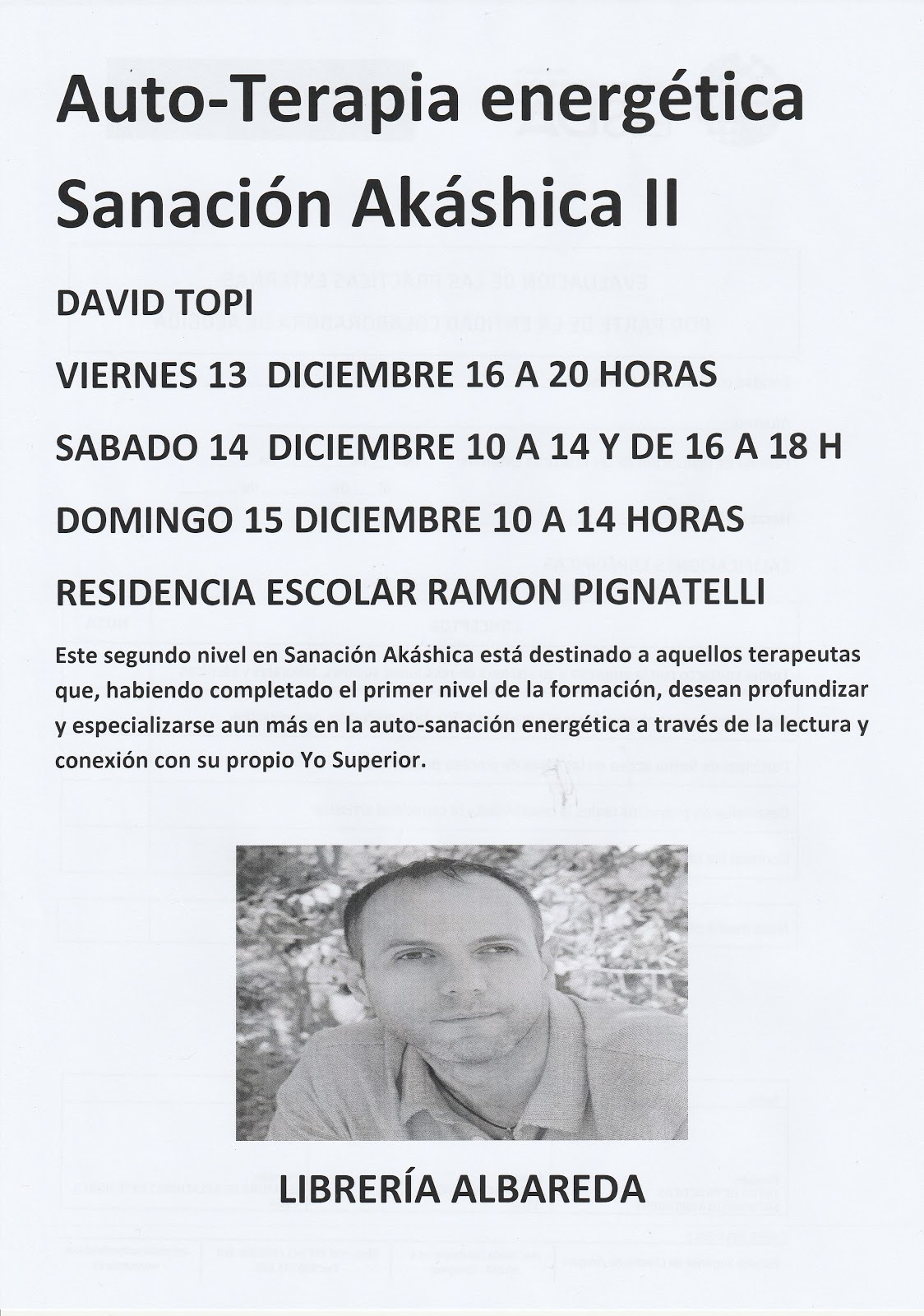 LIBRERIA ALBAREDA CURSO DE SANACIÓN AKASHICA NIVEL II EN LIBRERÍA ALBAREDA LIBRERIA ALBAREDA CURSO DE SANACIÓN AKASHICA NIVEL II EN LIBRERÍA ALBAREDA