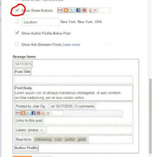 Like and share blogger button Image