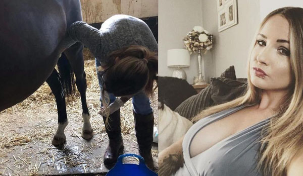 Bersihkan Alat Kelamin Kuda, Gadis Cantik Ini Raup Keuntungan Puluhan Juta