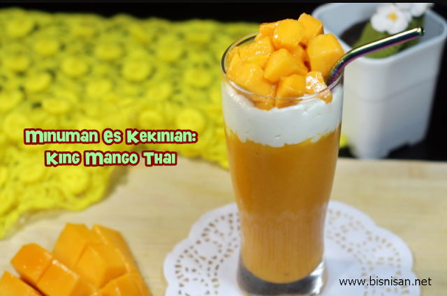 minuman es kekinian king mango thai