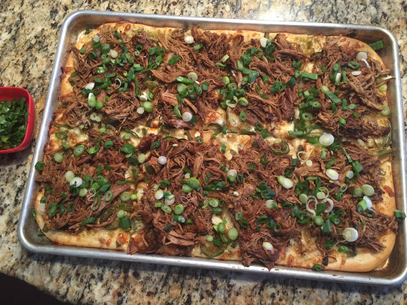 Beaute and the Feast Pork Carnitas Pizza