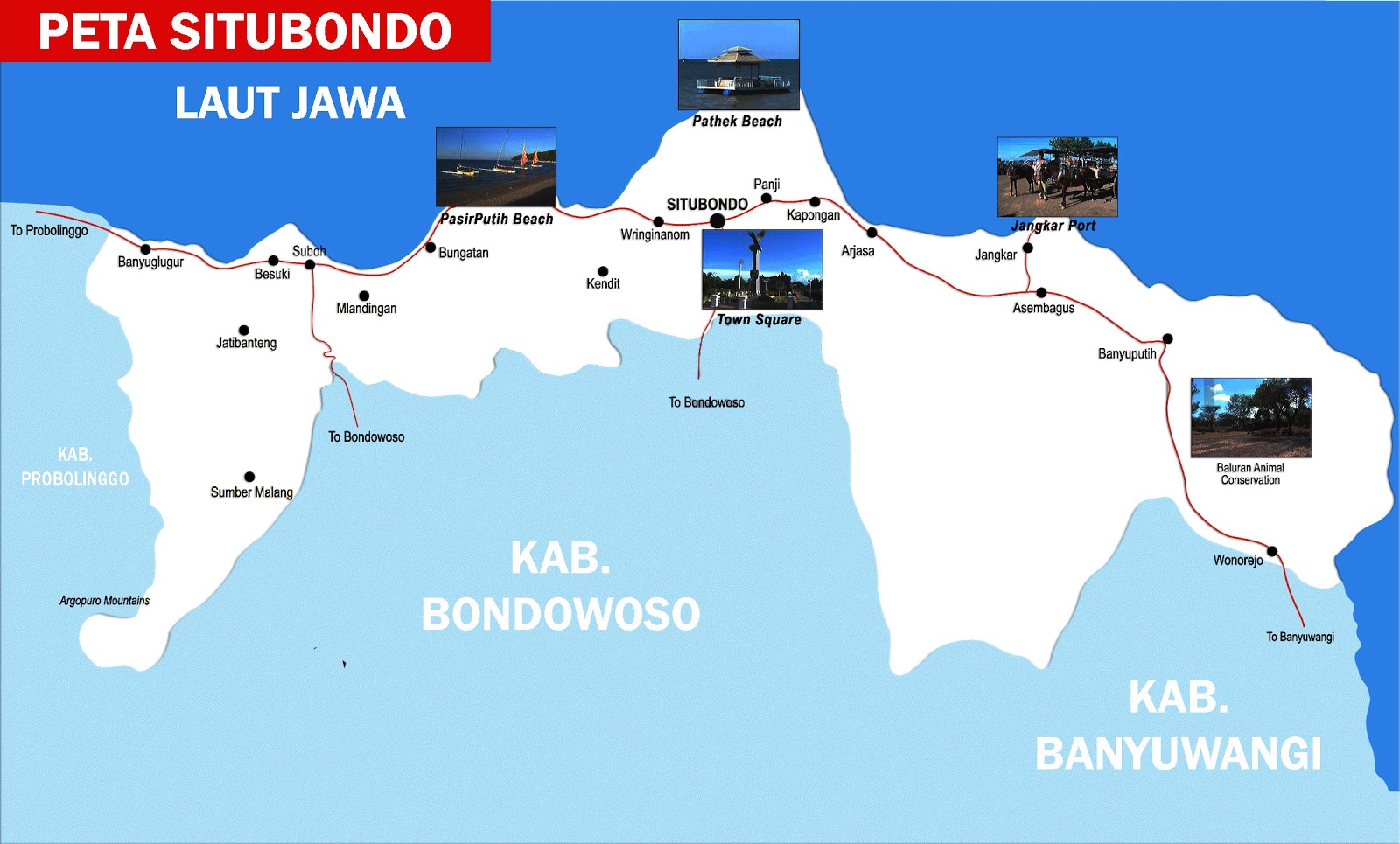 Gambar Peta Situbondo Jawa Timur Web Sejarah