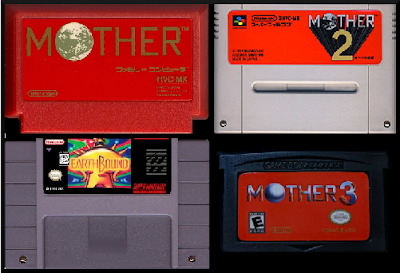 Cartuchos RPG Mother, Earthbound, Mother 2, Mother 3