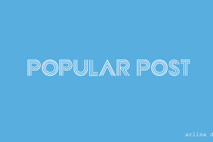 Mengatasi Widget Popular Post Yang Error