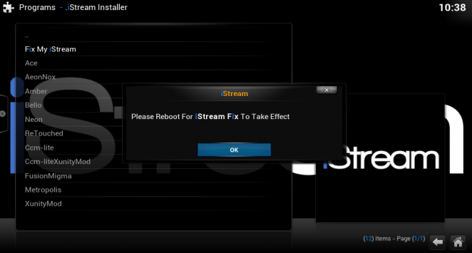 install istream install istream