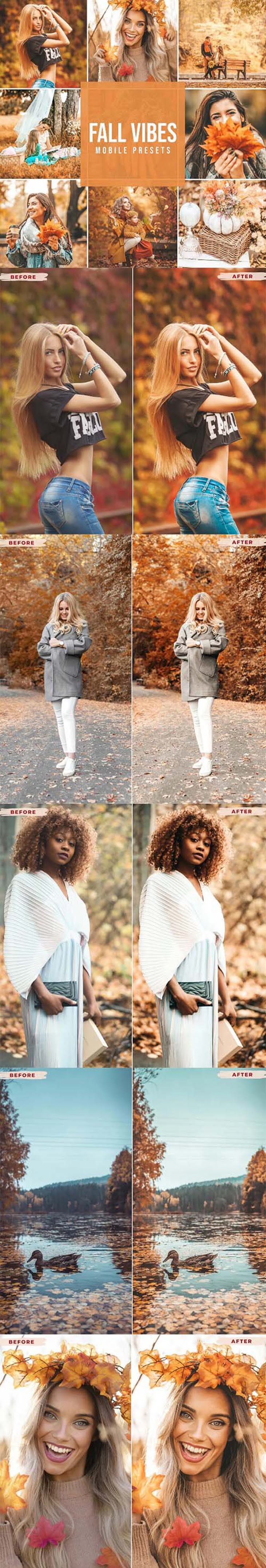 CreativeMarket - FALL VIBES Mobile Lightroom Presets 5712600 2 kkkkkk