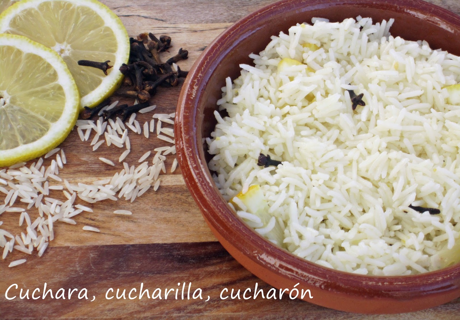 Cuchara, cucharilla, cucharón Arroz basmati al limón