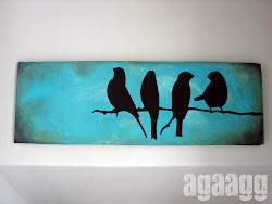 canvas diy paint gun glue bird painting own idea easy simple wall paintings projects canvases silhouette painted using wire styrofoam