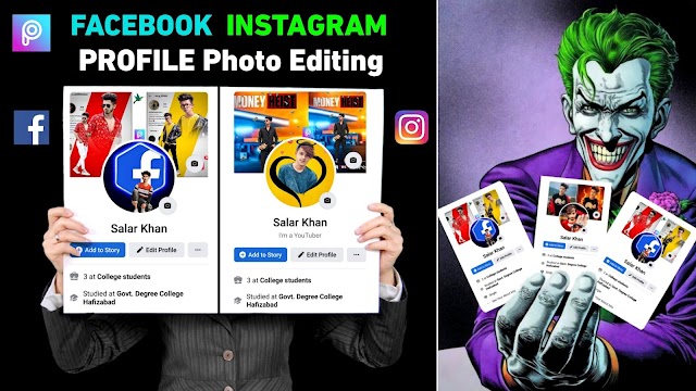 Picsart - Facebook Instagram Profile Photo Editing | Facebook Profile Screenshot Photo Editing