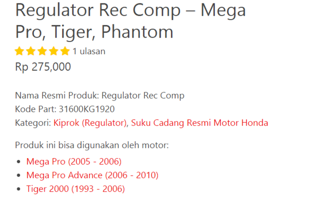 Perbedaan dan Persamaan Kiprok NMAX dan Tiger IhaiSP