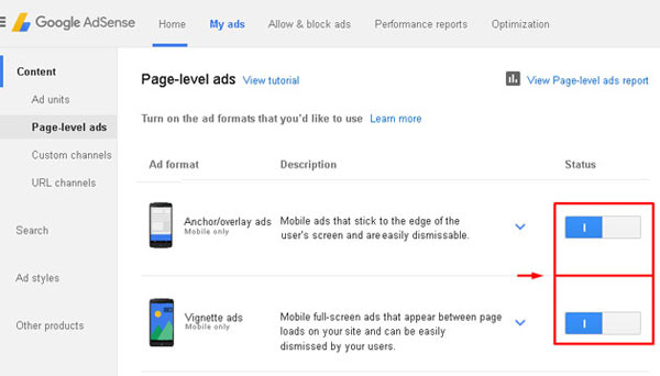 Page-level Ads
