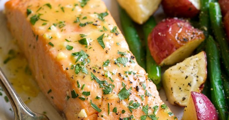 Baked Salmon with Buttery Honey Mustard Sauce - INSPIRED RECIPE