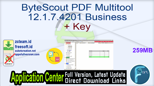 ByteScout PDF Multitool 12.1.7.4201 Business + Key_ ZcTeam.id