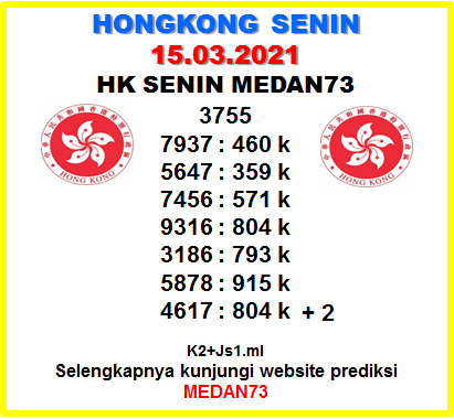 Prediksi Hk Senin Hartap73