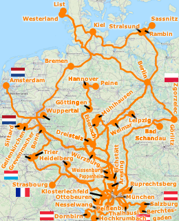 Travel Map Germany