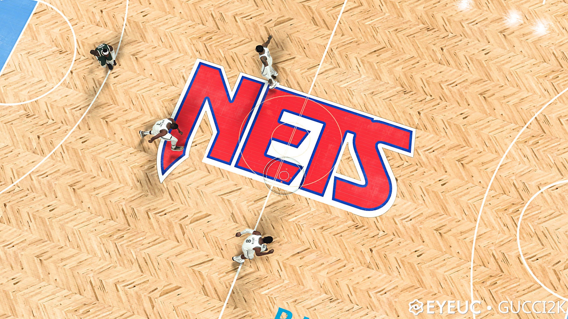 NBA 2K21 Brooklyn Nets Classic Court by Gucci2k