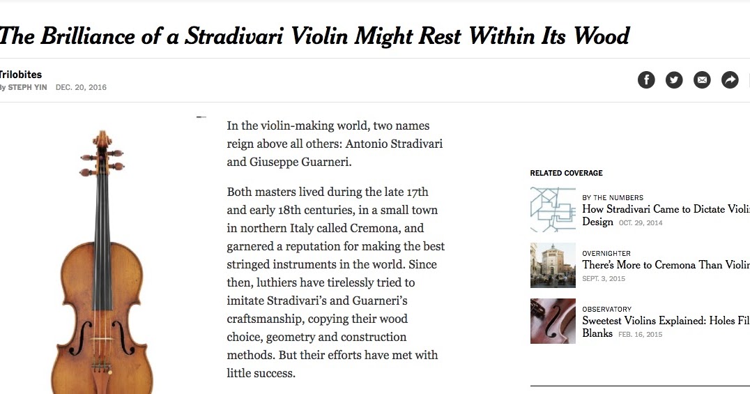 AudioMatters It's all in the wood...why a classic violin sounds like