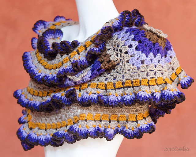 Ruffles crochet scarf by Anabelia Craft Design Ruffles crochet scarf by Anabelia Craft Design