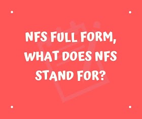 Full Form Of Nfs What Does Nfs Mean