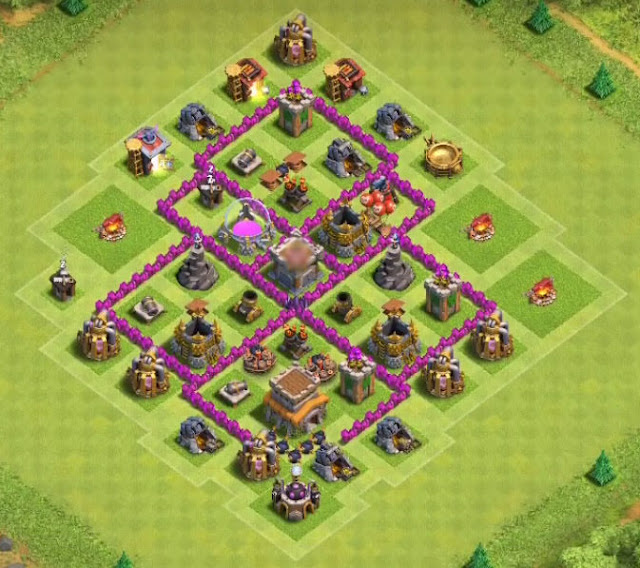 Base Town Hall 6 Clash of Clans Hybrid