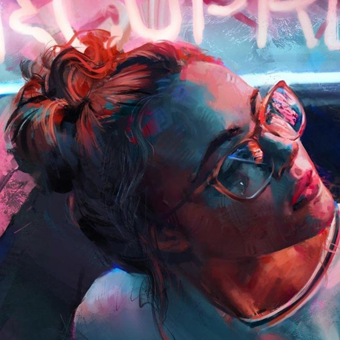 Neon Girl Wallpaper Engine