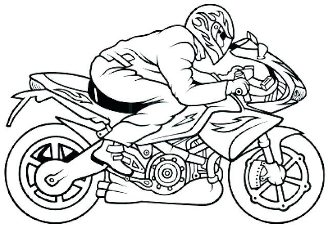 Top 10 Motorcycles Coloring Pages For Vehicles