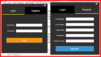 C# Login and Register In One Form