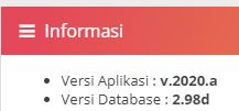 Versi aplikasi dapodik