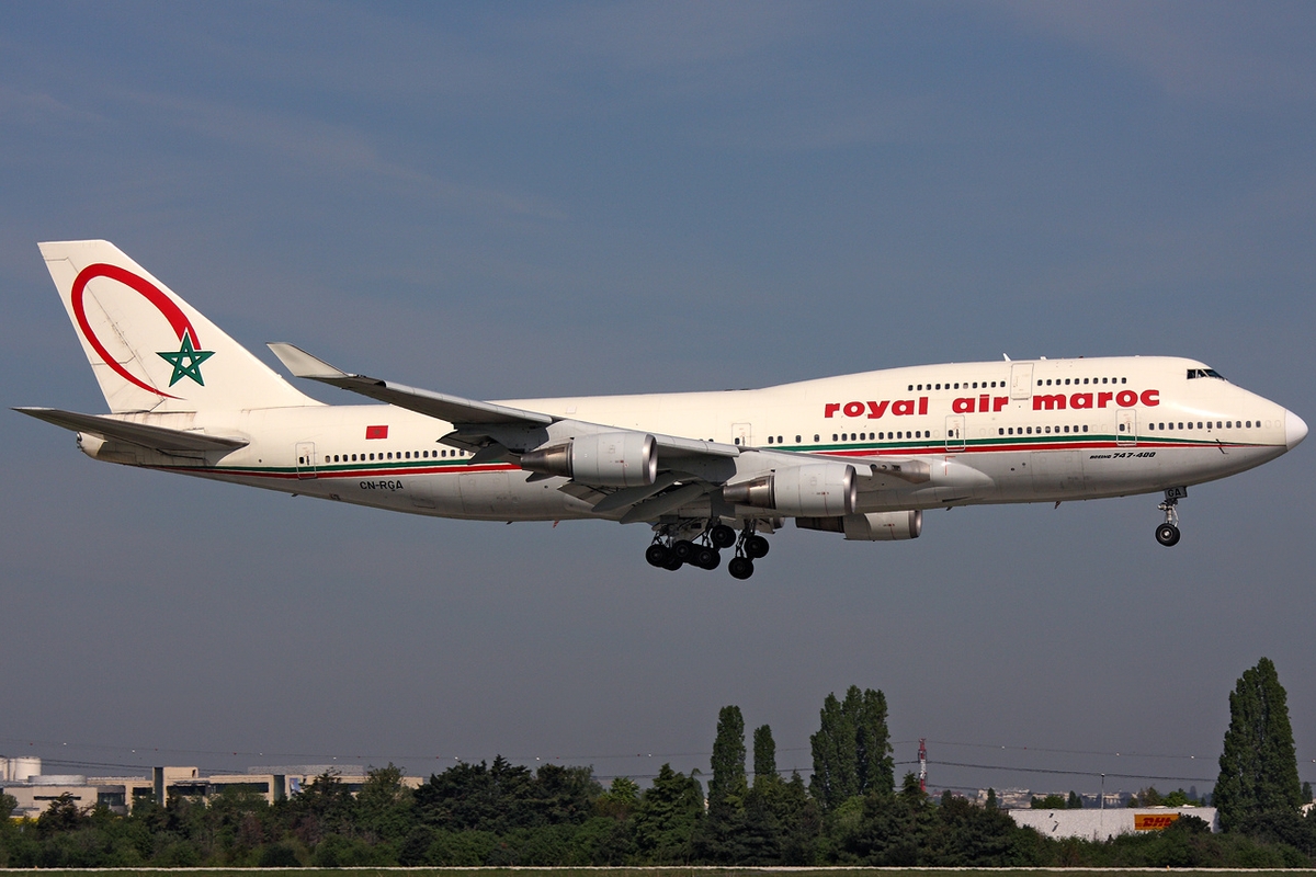 B747 SPOT ROYAL AIR MAROC B747400 pris à l'Aéroport de ParisOrly le 1992011. Photo Turra B747 SPOT ROYAL AIR MAROC B747400 pris à l'Aéroport de ParisOrly le 1992011. Photo Turra