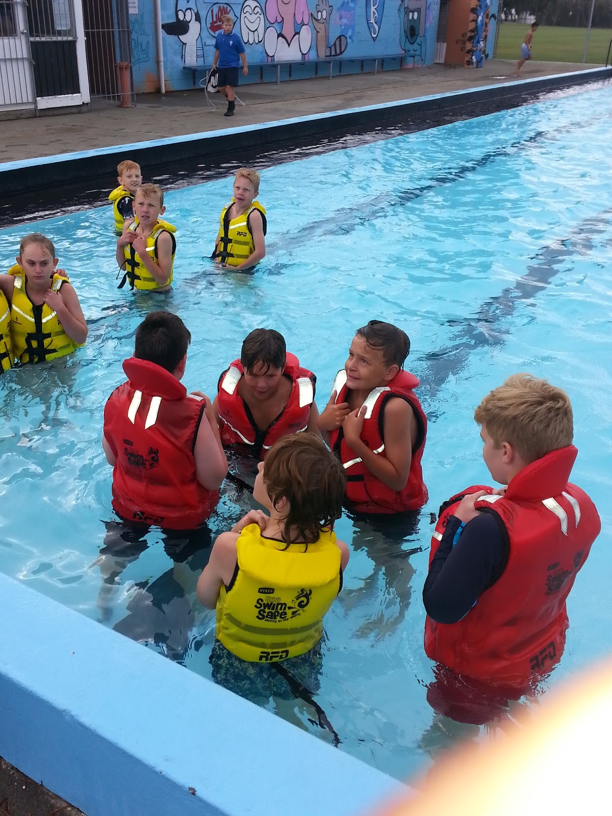Mrs Berryman's Class Swim Safe Life Jackets