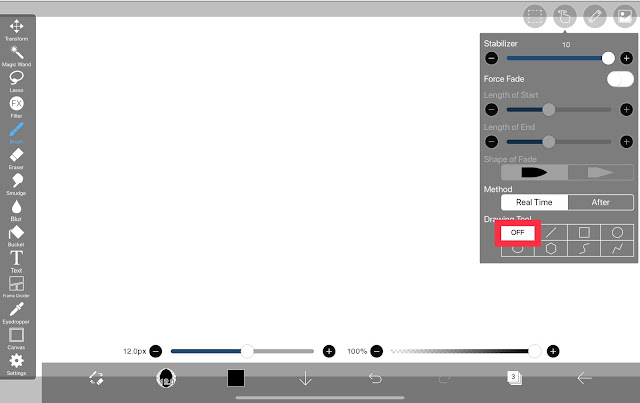 How to Turn Off Drawing Tool in ibisPaint X